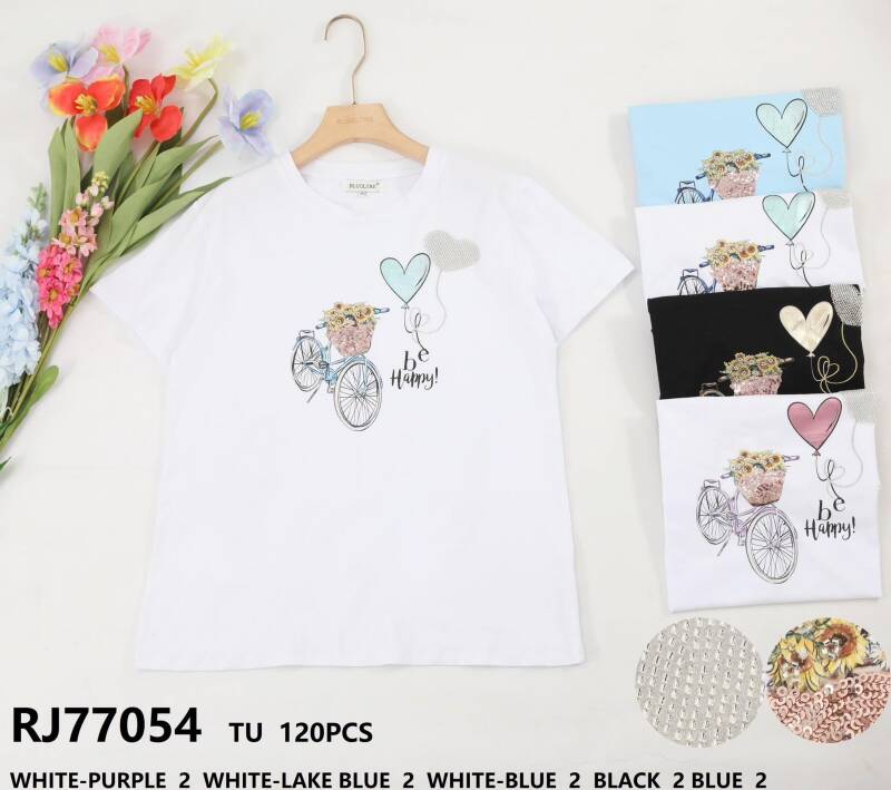 Bluzki damskie Roz Standard, Mix Kolor Paczka 10 szt